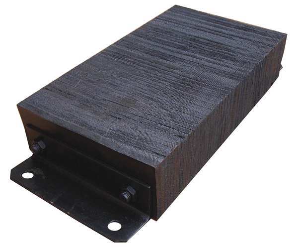 Dock Bumper, 12x4-1/2x26 In., Rubber