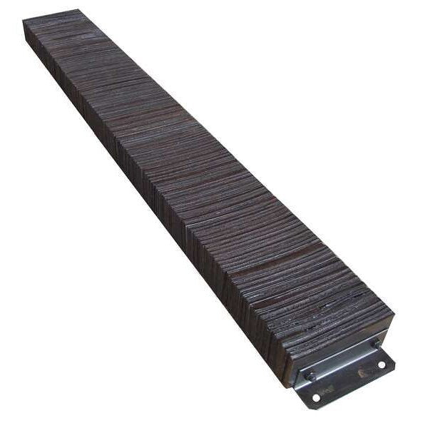 Dock Bumper, 12x4-1/2x98 In., Rubber