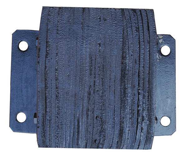 Dock Bumper, 10x6x14 In., Rubber