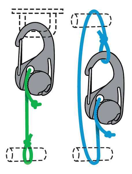 Bungee Cord, Carabiner, 2-3/5 In.L, 6 In.D