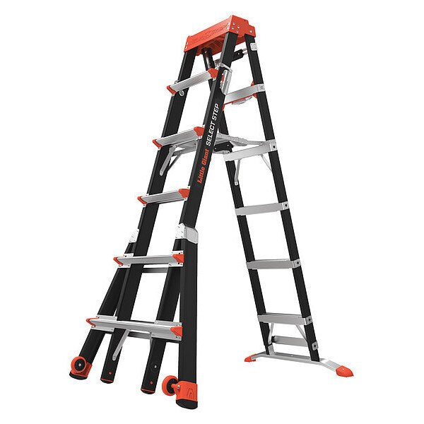 Multipurpose Ladder, 90 Degrees , Staircase, Stepladder Configuration, Fiberglass