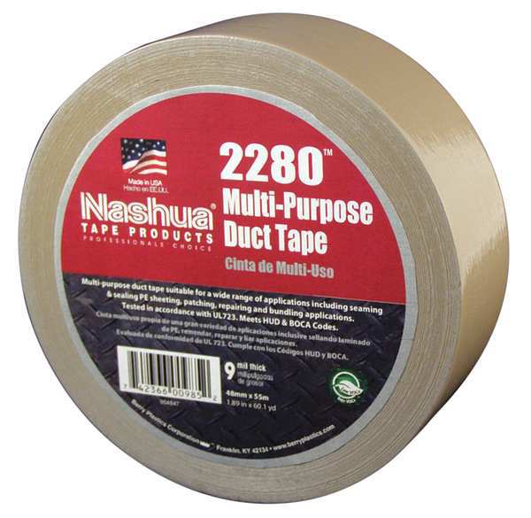 Duct Tape, 48mm x 55m, 9 mil, Tan