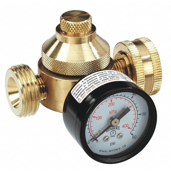 Pressure Regulator, 3/4 In, 10 to 60 psi