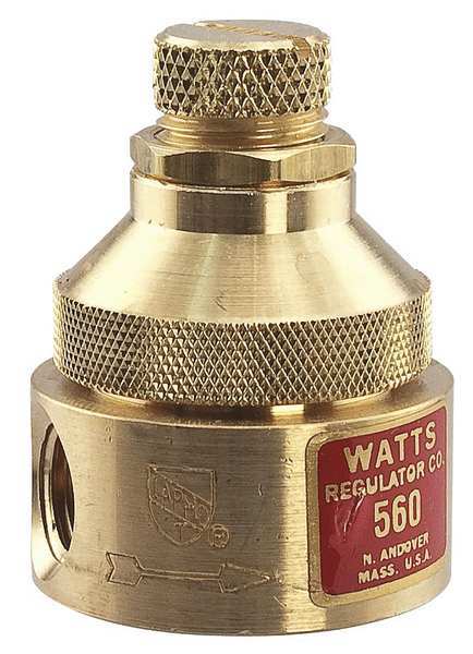 Pressure Regulator, 1/8 In, 0 to 25 psi