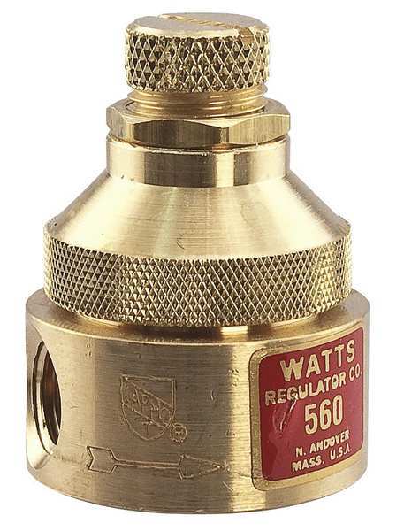 Pressure Regulator, 1/4 In, 0 to 125 psi