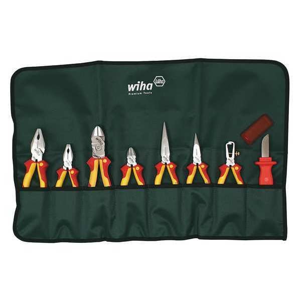 8 Piece Bi-Material Grip Plier Set Insulated Handle