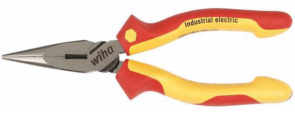 6 5/16 in Needle Nose Plier, Side Cutter Soft Ergo Cushion Grip Handle