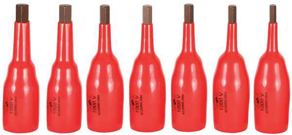 Insulated Socket Bit Set, 7 pc.