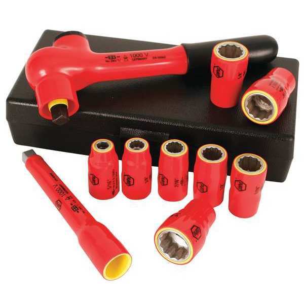 Insulated Socket Wrench Set, 10 pc.