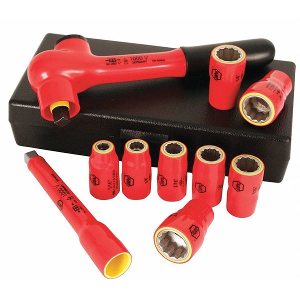 Insulated Socket Wrench Set, 10 pc.