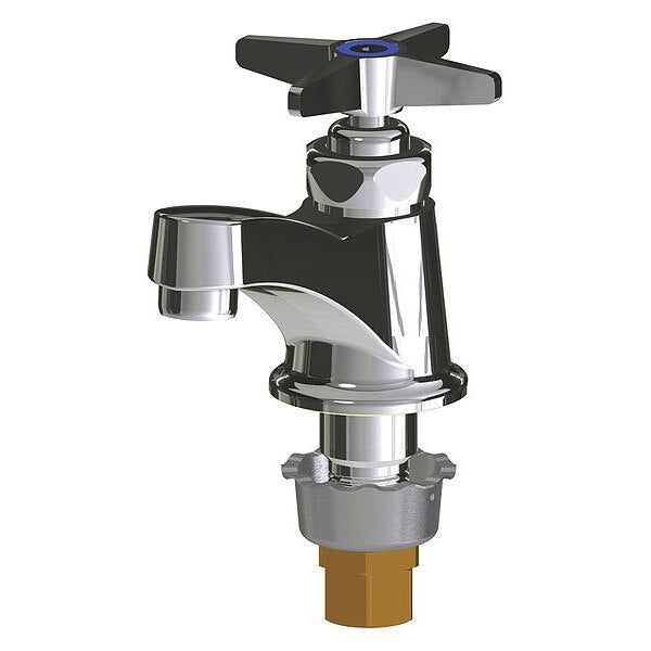 Manual Single Hole Mount, 1 Hole Low Arc Bathroom Faucet, Chrome plated