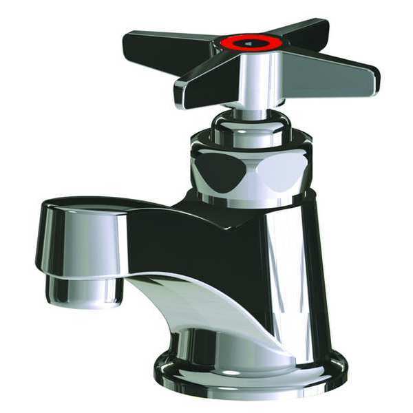 Manual Single Hole Mount, 1 Hole Low Arc Bathroom Faucet, Chrome plated
