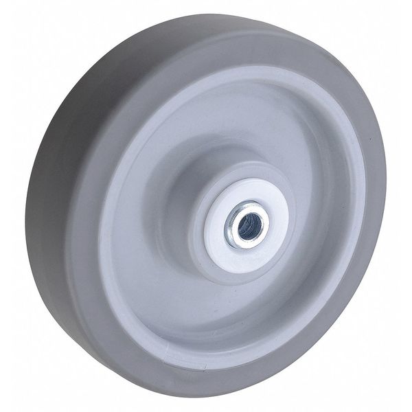 Caster Wheel, TPR, 6 in., 300 lb., Delrin