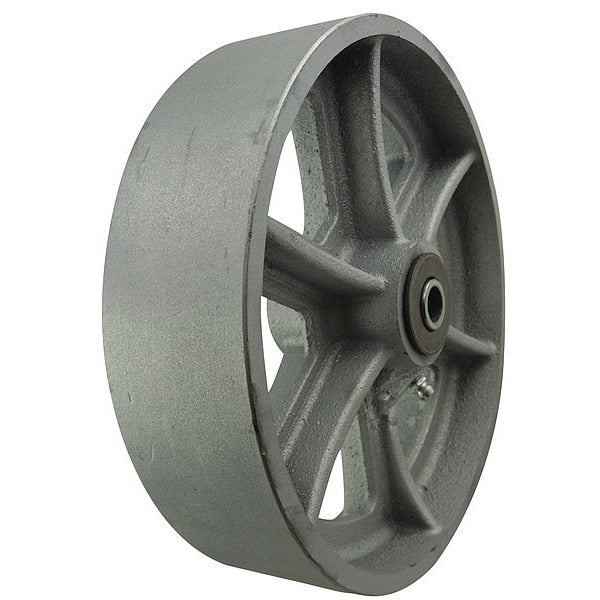Caster Wheel, Cast Iron, 8 in., 1800 lb.