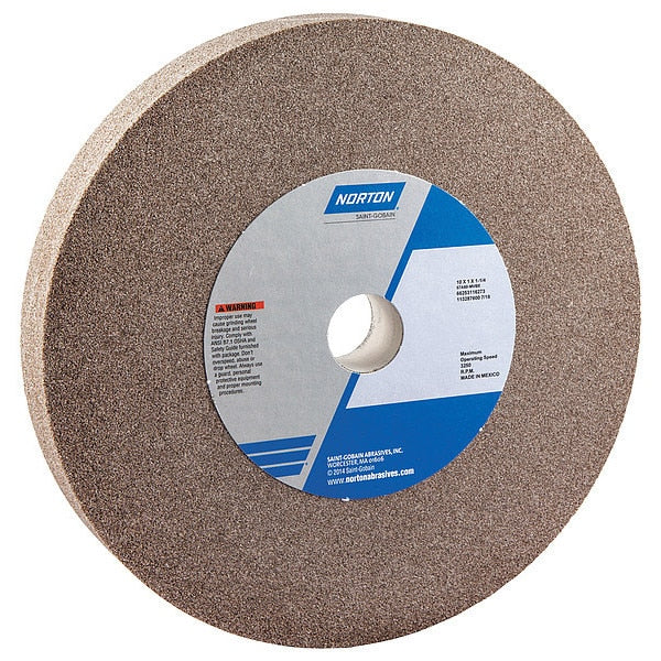 Grinding Wheel, 10 in. Dia, AO, 60 G, Brown