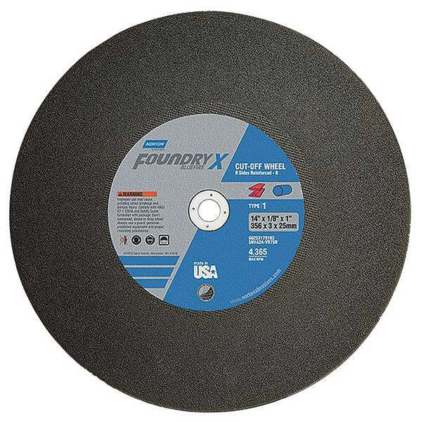 Cut-Off Wheel, 20 in. Dia, ZA/AO, 24G, Black