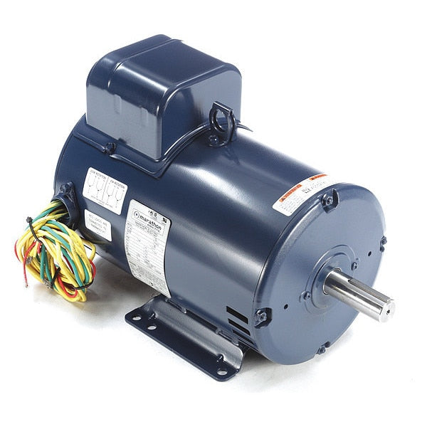 Crop Dryer Motor, Capacitor-Start, 5 HP, 230V AC, 3,535 Nameplate RPM, 184TZ Frame