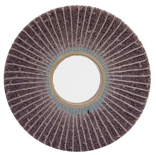 Flap Whl, 6in.dia.x1in.W, 120Grit, AO, PK4
