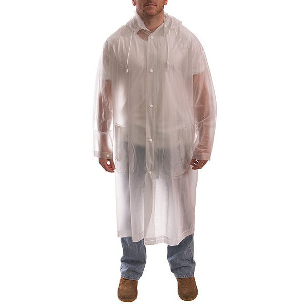 Raincoat, PVC, Clear, 2XL, 48