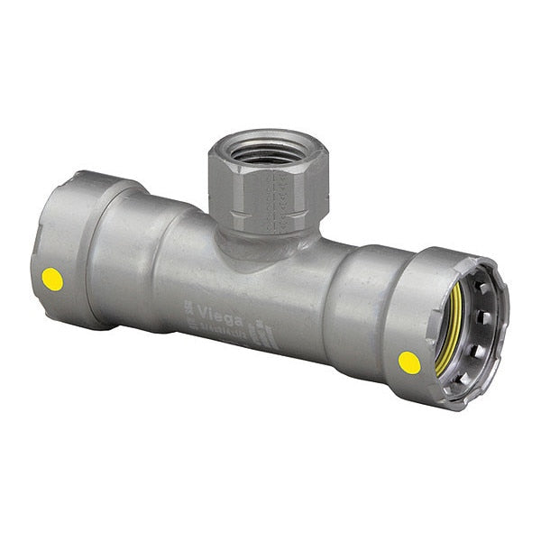 Tee, Carbon Steel, P1:2, P2:2, Fpt:1-1/4