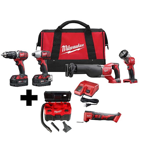M18 4-Tool Kit, M18 Vac, M18 Multi-Tool
