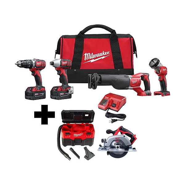 M18 4-Tool Kit, M18 Vac, M18 6.5