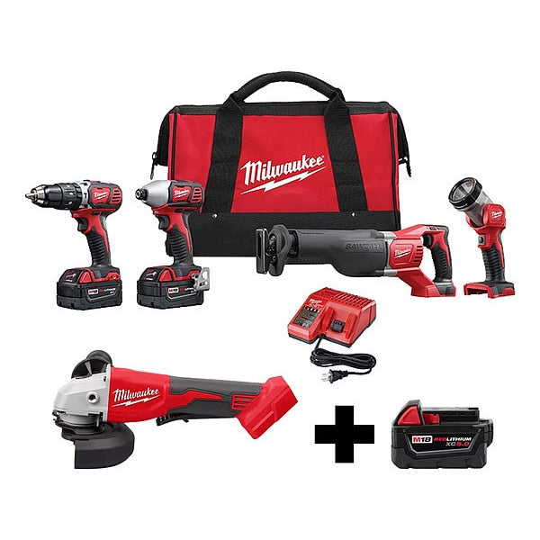 M18 4-Tool Kit, M18 Grinder, M18 5.0