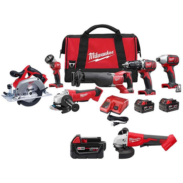 Combo Kit, Battery and Grinder, 18 V