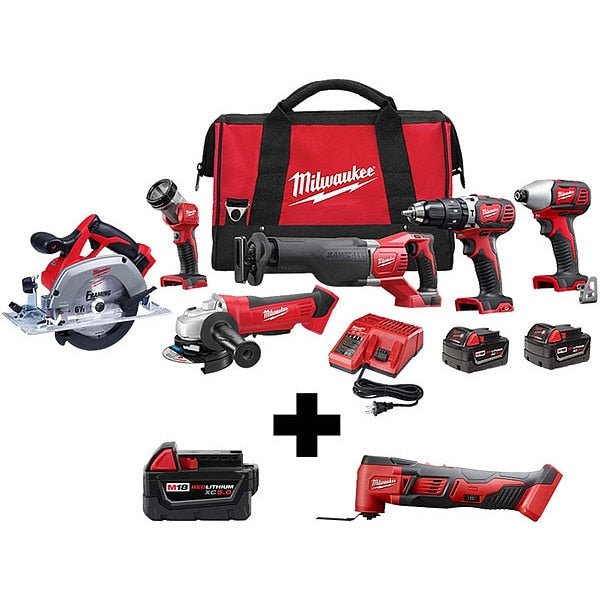 M18 6Tool Kit, M18 XC5.0 Batt, MultiTool