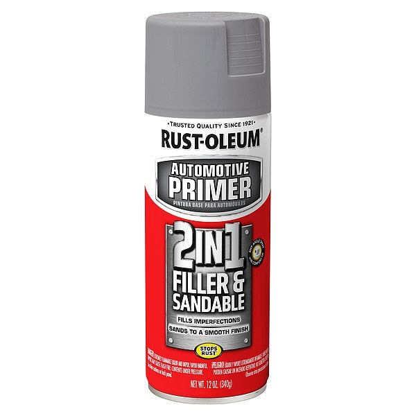 Filler and Sandable Primer, Gray, 12 oz