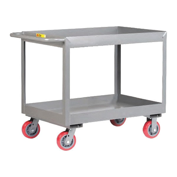 12 ga. Steel Utility Cart, 2 Shelves, 3600 lb