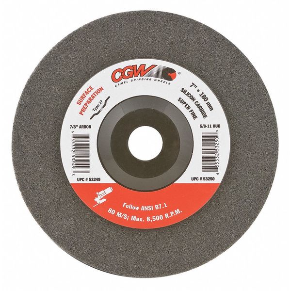 Ctr Whl, Deprssed, 4.5x5/8-11, SC, Gr VF, T27