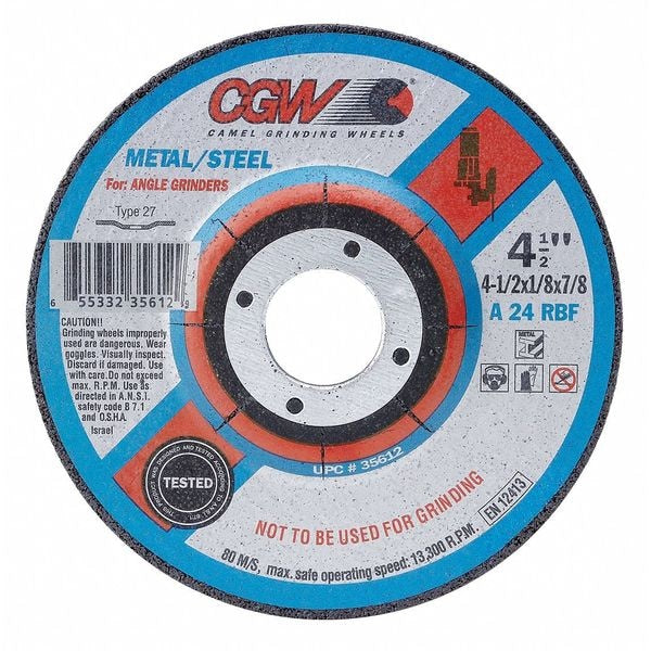 Depressed Ctr Whl, 7x1/8x5/8-11, T27