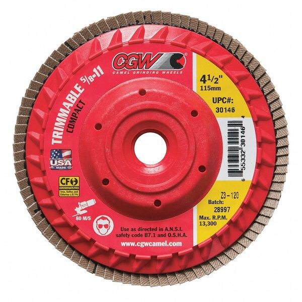 Flap Disc, 4.5x5/8-11, Z3, 40G, ZA