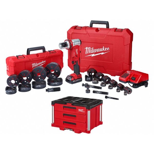 Knockout Tool and Tool Box, 8V DC