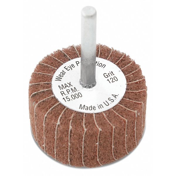 Flap Whl, 3x1x1/4, Med, 80G