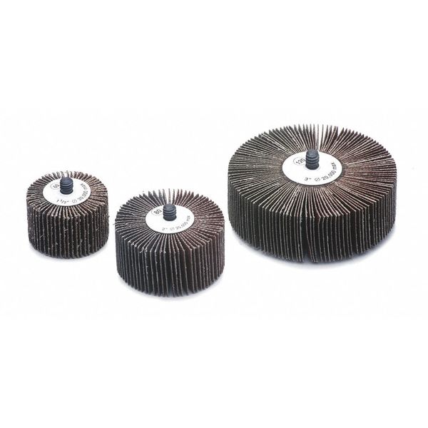 Flap Whl, 1x1x1/4-20, A/O, 120G