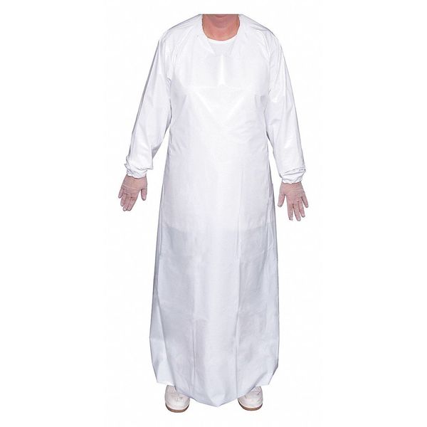 Die Cut Gown, 6 mil, White, L