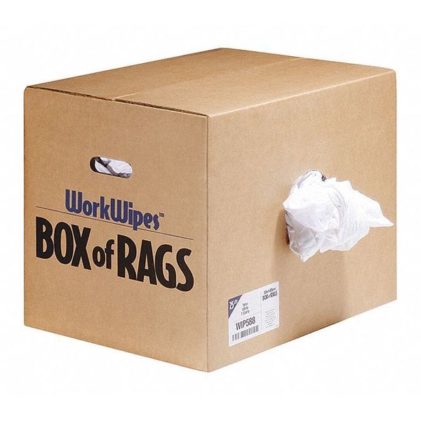 25 lb.Cleaning Rags Box, Cotton