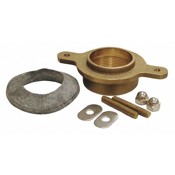 Brass Urinal Flange Kit, IPS, 2