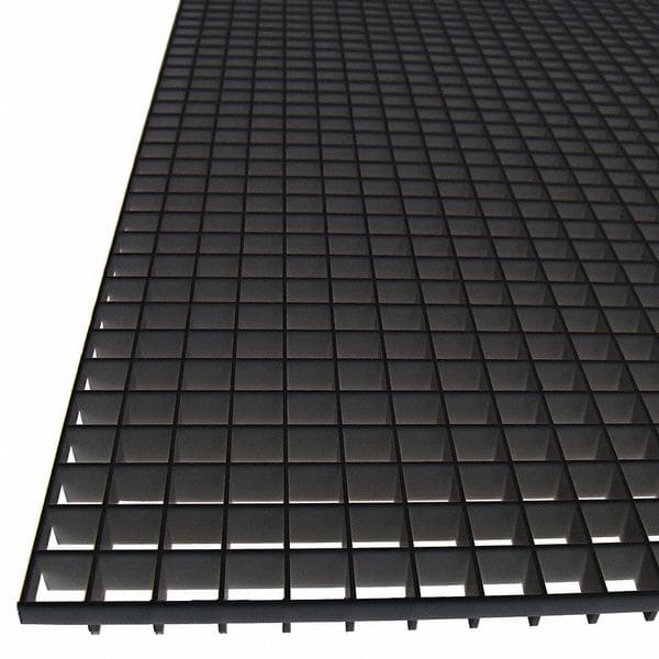 Eggcrate Panel, Plastic, Black, PK5