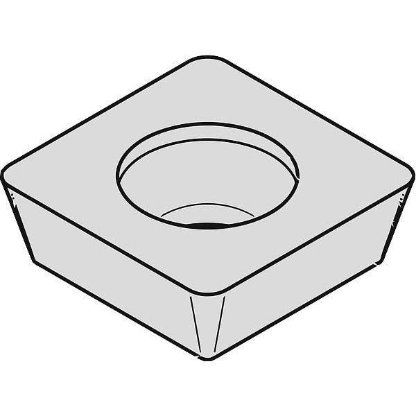Square Milling Insert, 9.53mm, Carbide