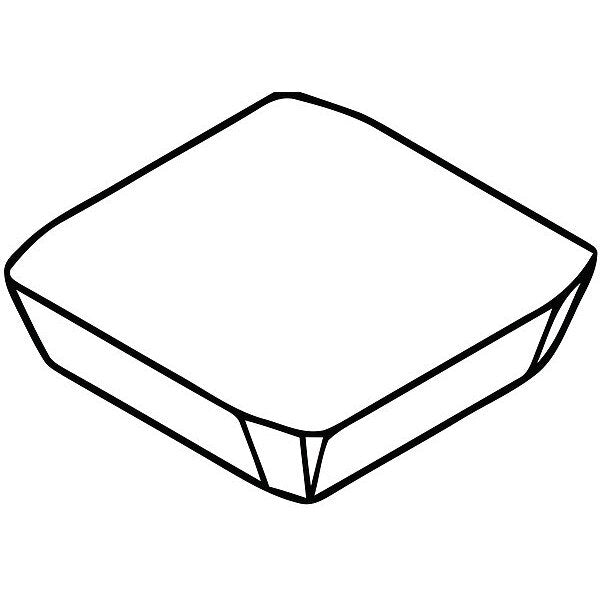 Square Milling Insert, 1/2