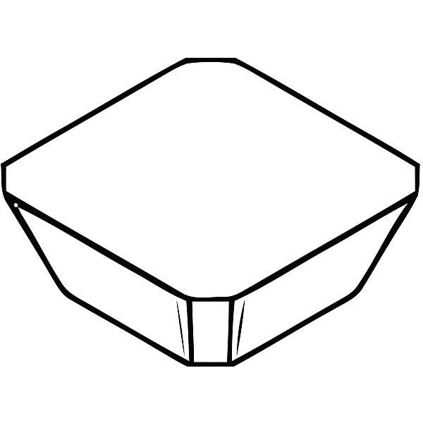 Square Milling Insert, 12.70mm, Cermet