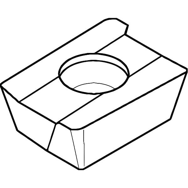 Diamond Turning Insert, Diamond, 5/32 in, CDHB, 80  Degrees, 0.05mm, Diamond
