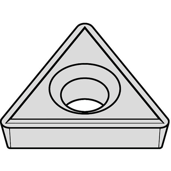 Triangle Turning Insert, Triangle, 0.3860 in, TPHH, 0.375 in, Carbide