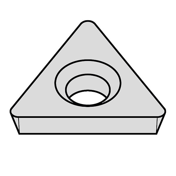 Triangle Turning Insert, Triangle, 1/4 in, TPHB, 0.007 in