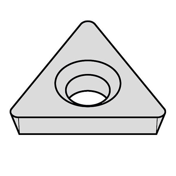 Triangle Turning Insert, Triangle, 3/8 in, TPHB, 0.0156 in