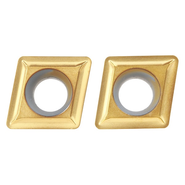 Diamond Turning Insert, Diamond, 3/8 in, CPMT, 80  Degrees, 1/32 in, Carbide