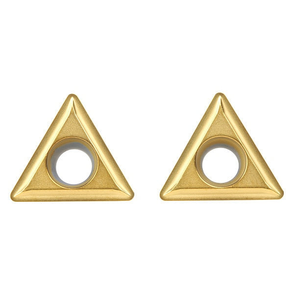 Triangle Turning Insert, Triangle, 3/8 in, TPMT, 0.0312 in, Carbide